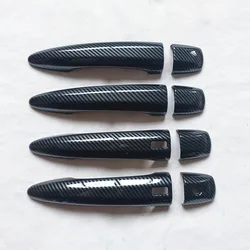 For Nissan Sentra B18 2020 2021 2022 2023 2024 Accessories Accessorios Door Handle Cover Trim Plastic Imitation Carbon Fiber
