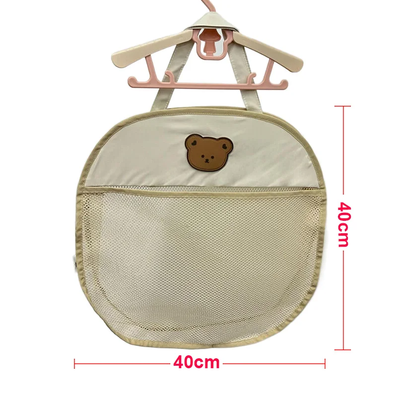 การ์ตูนสัตว์น่ารักเด็กของเล่นอาบน้ํากระเป๋าแขวนสุทธิกระเป๋าตาข่ายดูดถ้วยห้องน้ํา Organizer