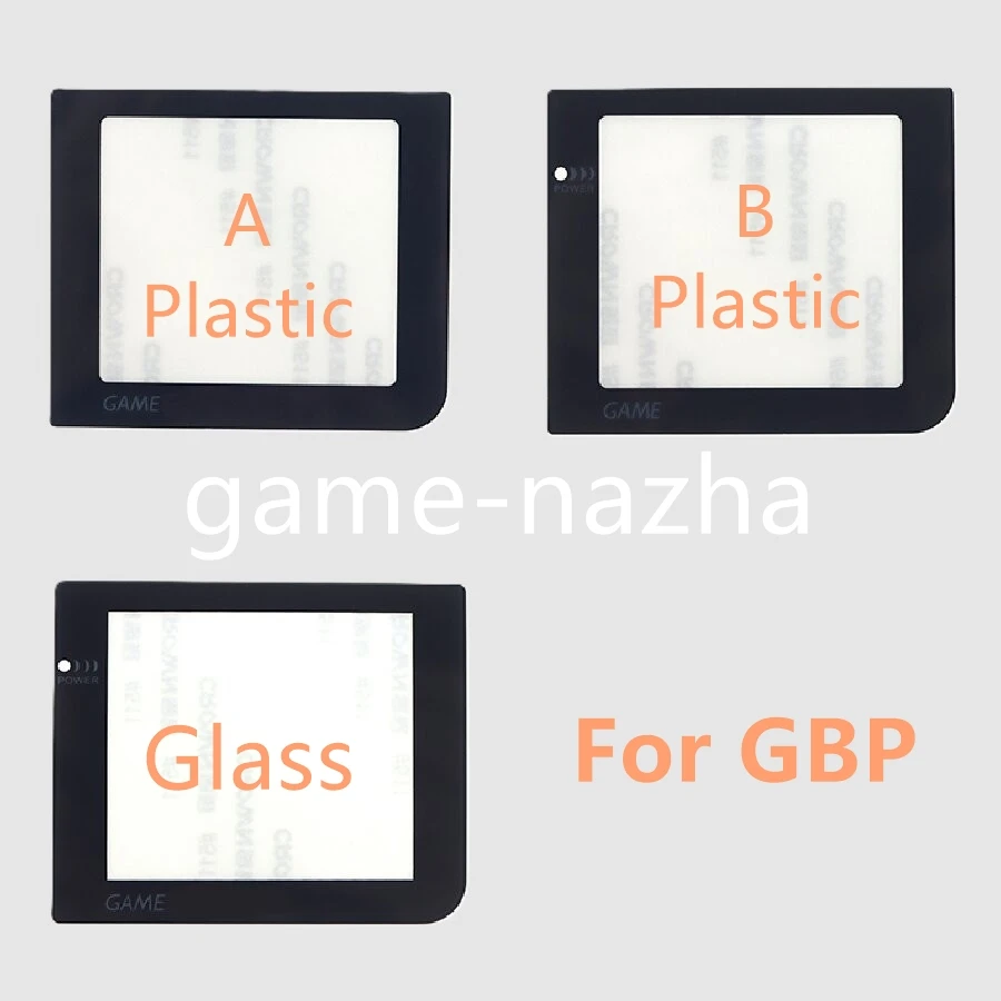 12PCS Plastic Lens Replacement Part With / Without Light Lamp Hole Screen Lens For GBP Glass Panel Screen Lens Protector