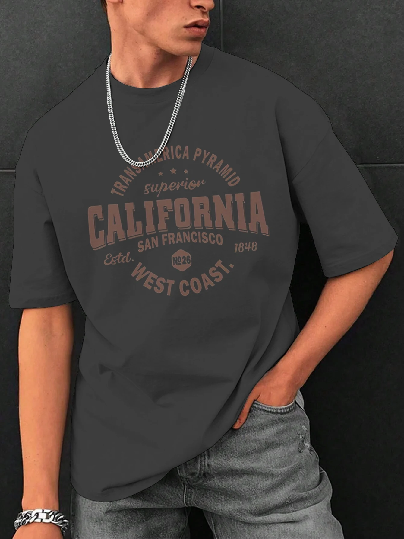 Men T-Shirt Calfornia San Francisco Printed Summer Fashion New T Shirt Round Neck Men Clothing Cotton Harajuku Design Tee Shirt