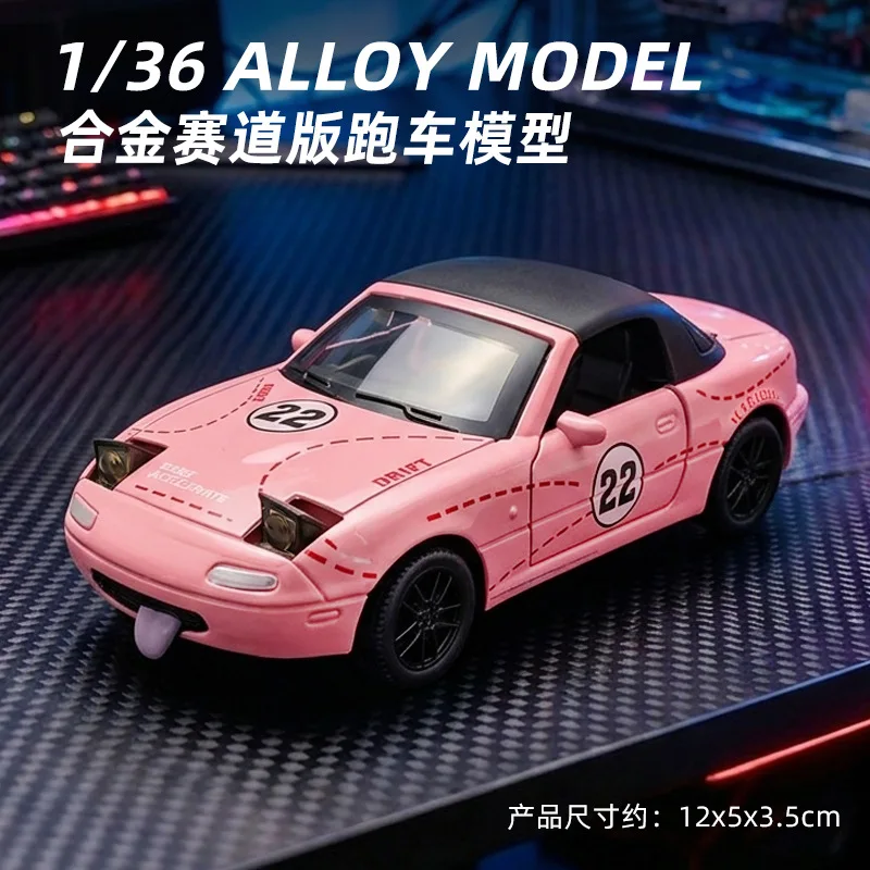1:36 scale diecast alloy mini race car exquisite coating design full openable doors craft holiday souvenir for kid hobbyists