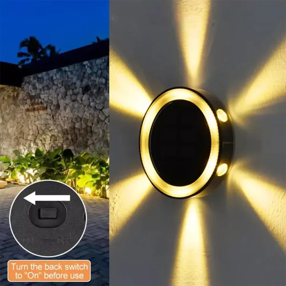 

Solar Power Disk Light Outdoor Garden Solar Underground Light Deck Light Spotlight Buried Solar Led Lamp Decor Outdoor Lighting