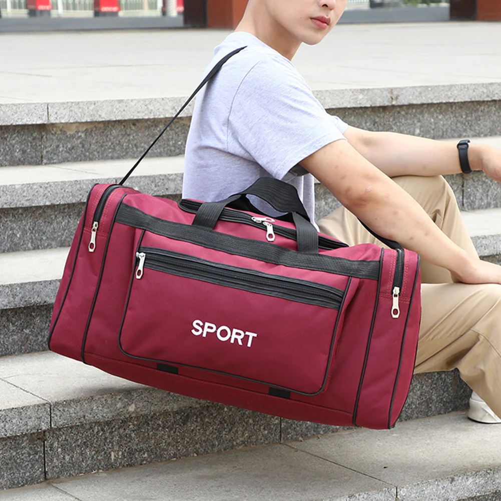 

Оксфордские портативные спортивные сумки, большая вместительная сумка для фитнеса и тренировок, водонепроницаемая с застежкой-молнией, многофункциональная, износостойкая для мужчин и женщин