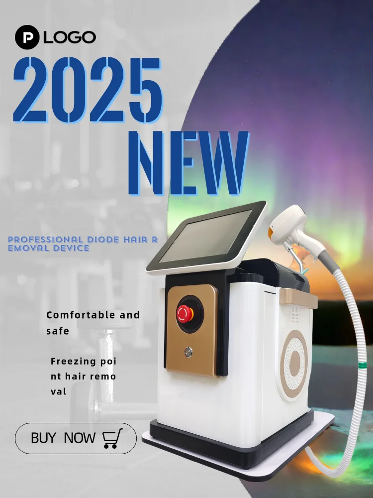

2025 New 4000W Diode Laser Hair Removal Machine Painless Epilator for Face & Body 755nm 808nm 940nm 1064nm