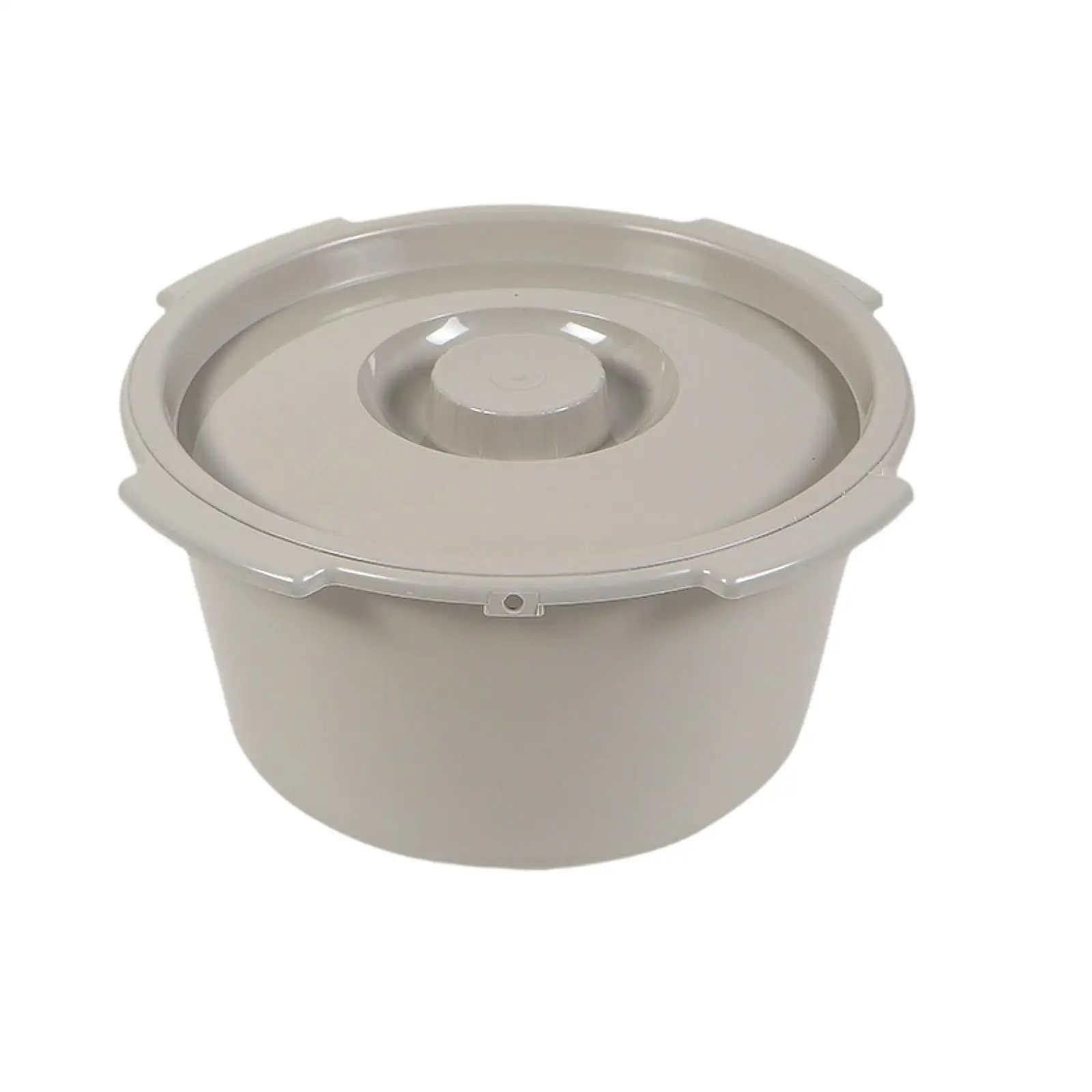 Portable Commode Bucket with Cover for Bedside Chair Replacement Half Pail Universal Fit PP Material