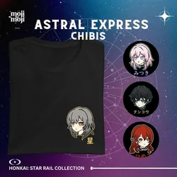 Honkai Star Rail Astral Express Chibi Shirt Himeko March 7th Dan Heng Stelle HSR Chibi Fan Art Merch Merch Gift for Gamers