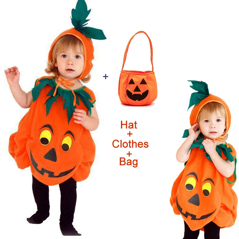 2023 Halloween Costume for Kids Girls Pumpkin Witch Vampire Cosplay Fancy Dress Children Carnival Party Cape Dresses Set 1-12Yrs