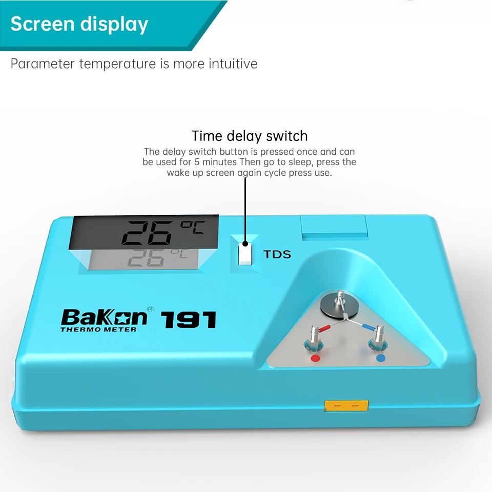 Imagem -04 - Bakon-solda Ferro Ponta Termômetro Conveniente para Solda sem Chumbo Display Digital Lcd Temperatura de Medição 0600 Graus Bk191