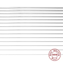 0.2/0.3/0.4/0.5/0.6/0.7/0.8/1mm S999 Silver Wire Soft Necklace Bracelet Ring DIY Accessories Handmade Material WireSL7