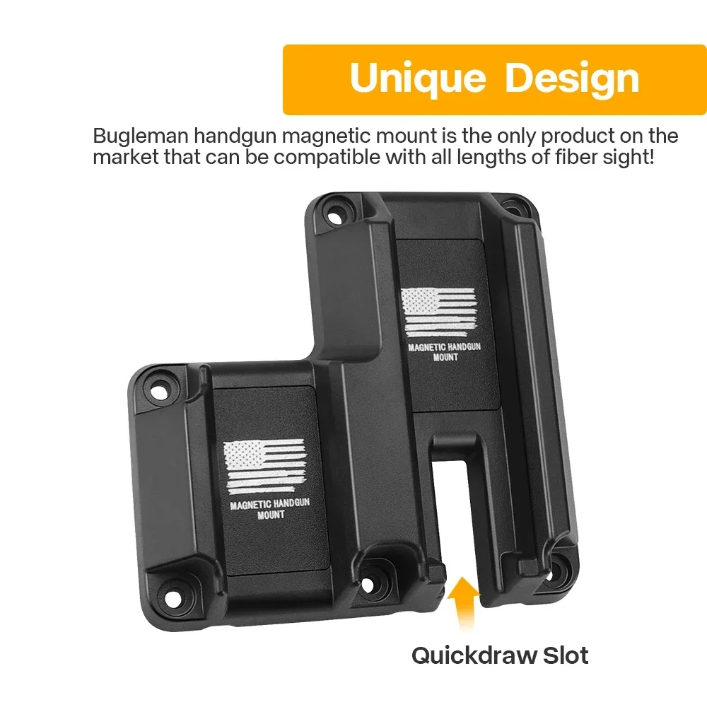 Magnet Mount 2 in1 Concealed Magnetic Holder For Glock 17 19 43X Sig Sauer P365 Taurus G2C Magnetic Holster Car Wall