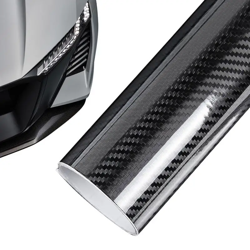 

3D Carbon Fiber Vinyl Wrap 7d Film Glossy Black Matte Self Adhesive Vinyl Car Wrap Foil Sticker Console Computer Laptop Skin
