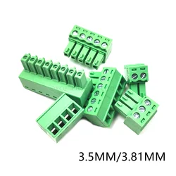 10Pcs 15EDG 3.5MM 3.81MM PCB Screw Terminal Block Connector PLUG PIN HEADER SOCKET 2/3/4/5/6/7/8/9/10/12P 3.5/3.81 KF2EDGK