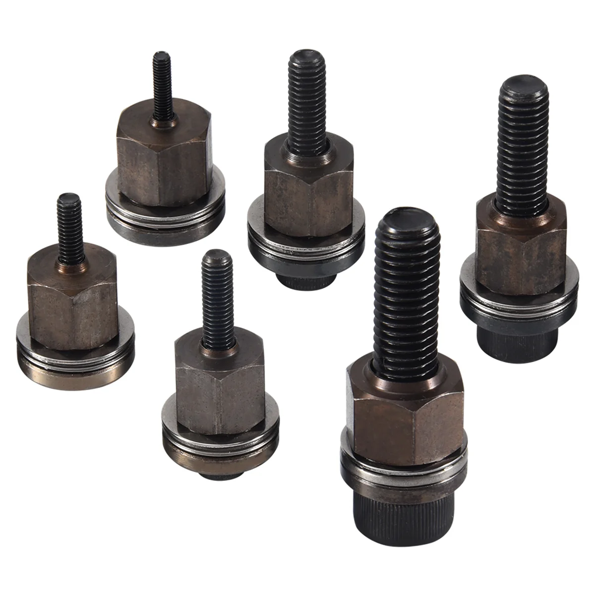 N09R 6Pcs Hand Rivet Nut Head Nuts Simple Installation Manual Riveter Rivnut Tool Accessory for Nuts M3 M4 M5 M6 M8 M10