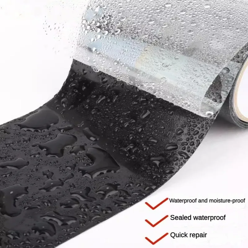 150cm Super Strong Waterproof Tape for Pipes Patch Holes & Crack Butyl Sticker Strong Glue Barrier Fast Repair Stop Leakage Tool