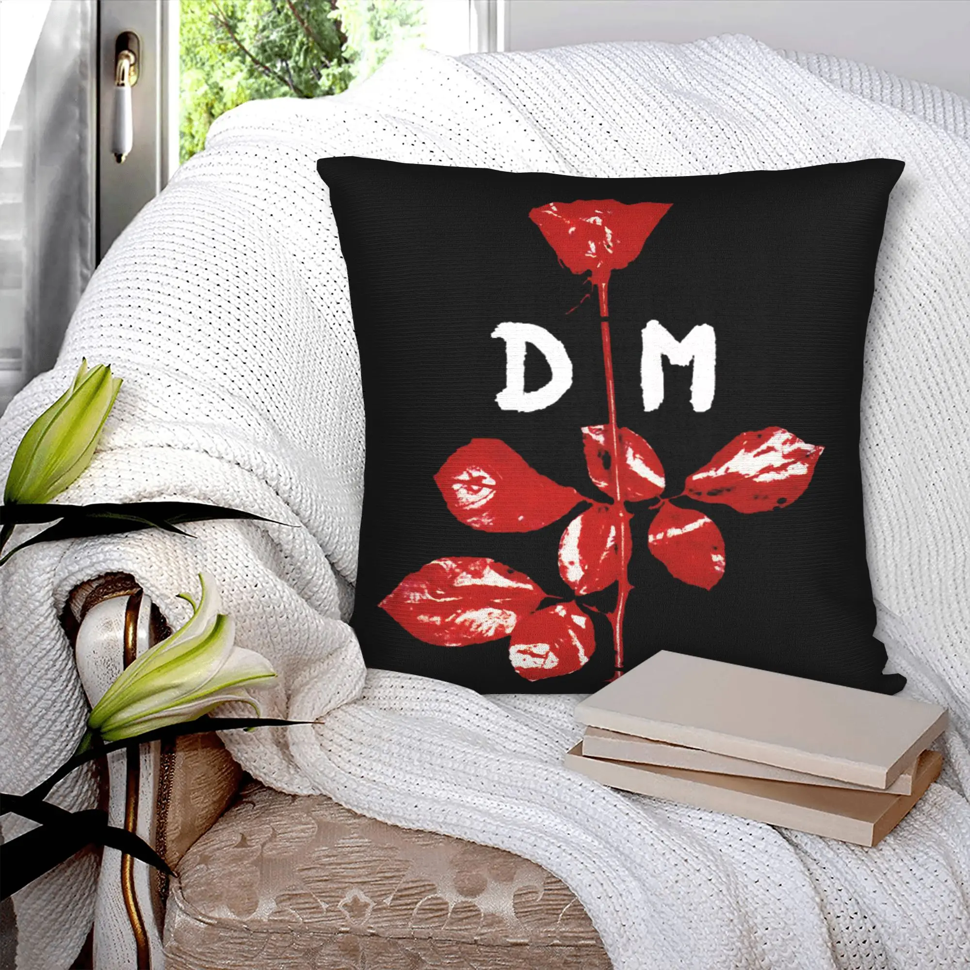 Electronic Rock Depeche Cool Mode Pillow Case 45x45cm Decoration Nordic  Chair Cushion Square Pillowcase