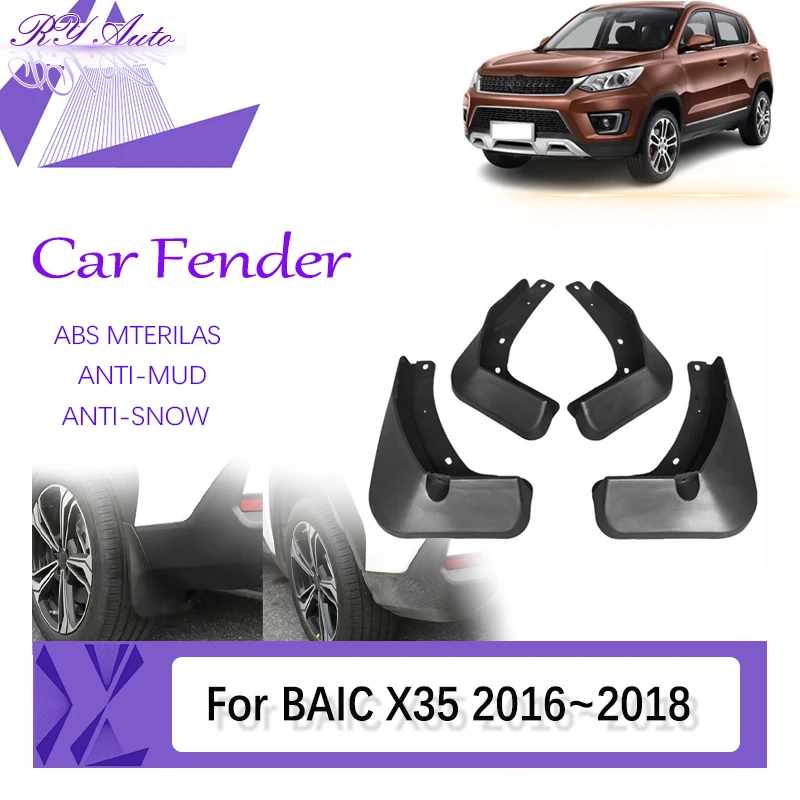 

Car Mud Fenders For Senova BAIC X35 2016~2018 Antifreeze Mudguards Door Front Rear Wheel Guard Mudflap Mud Flap Auto Accessories