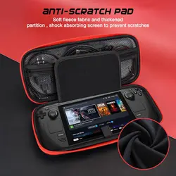 Carrying Case for Steam Deck, Shockproof Hard Travel Protective Case with Storage Bag for Steam Deck Console and Games Accessori