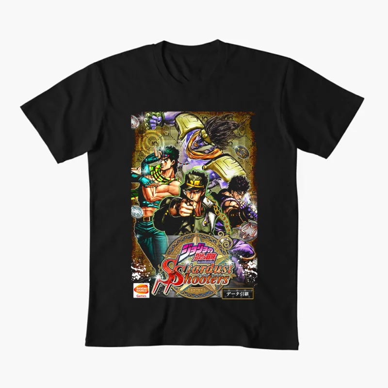 

0413 JoJo's Bizarre Adventure Anime Gift t shirt 100% cotton printed Graphic Clothes Y2K clothing Cartoon Tee All size Tops