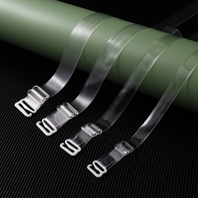 4Pcs Clear Bra Straps Invisible Non Slip Adjustable Thickened Wide Replacement Shoulder Straps For Women Underwear Accessories