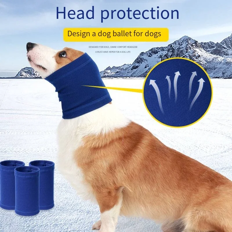 Dog Grooming Earmuffs Soft Warm Noise-Proof Earmuffs Pet Ear Cover Cloth Hat Grooming Bathing Blowing Drying Pet Head Sleeve