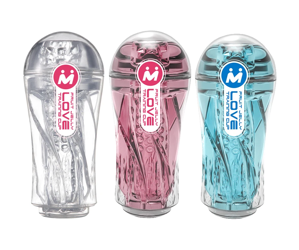 Male Transparent Jelly Adult Masturbator Cups Realistic Pussy Vagina For Men Penis Pump Glans Sucking Suction Sex Toys for 18+