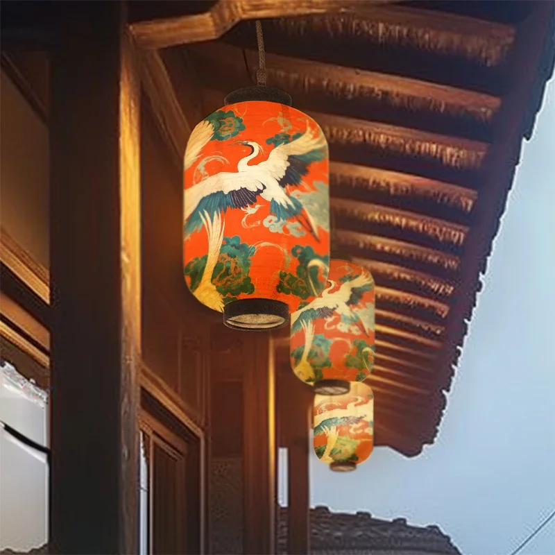 Outdoor Waterproof Japanese Lanterns Paper Ukiyo-e Kazumi Restaurant Decoration Sun Protection Izakaya Bar Decoration