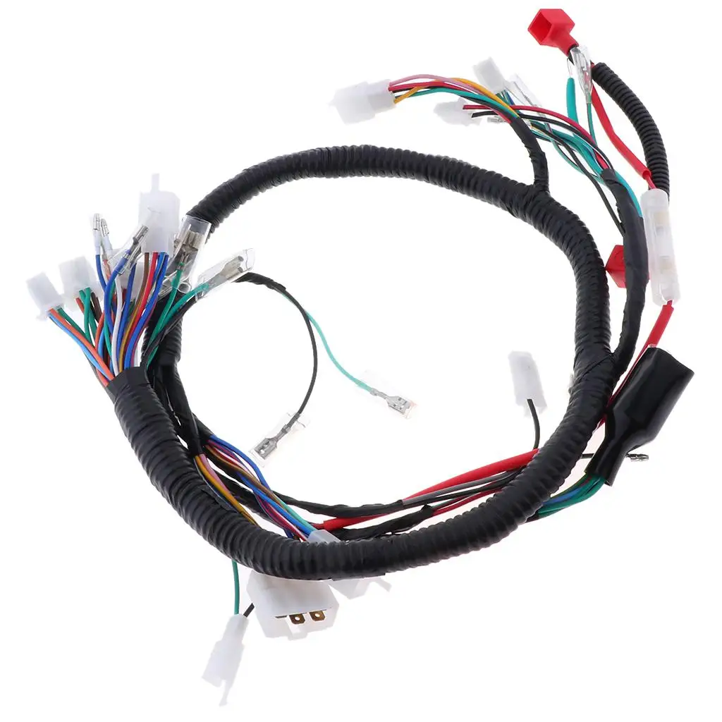 Wire Loom Assembly High Stability Copper Insulated Harness for Spare Parts for Scooter and Electric Motorcycle Electric Beam