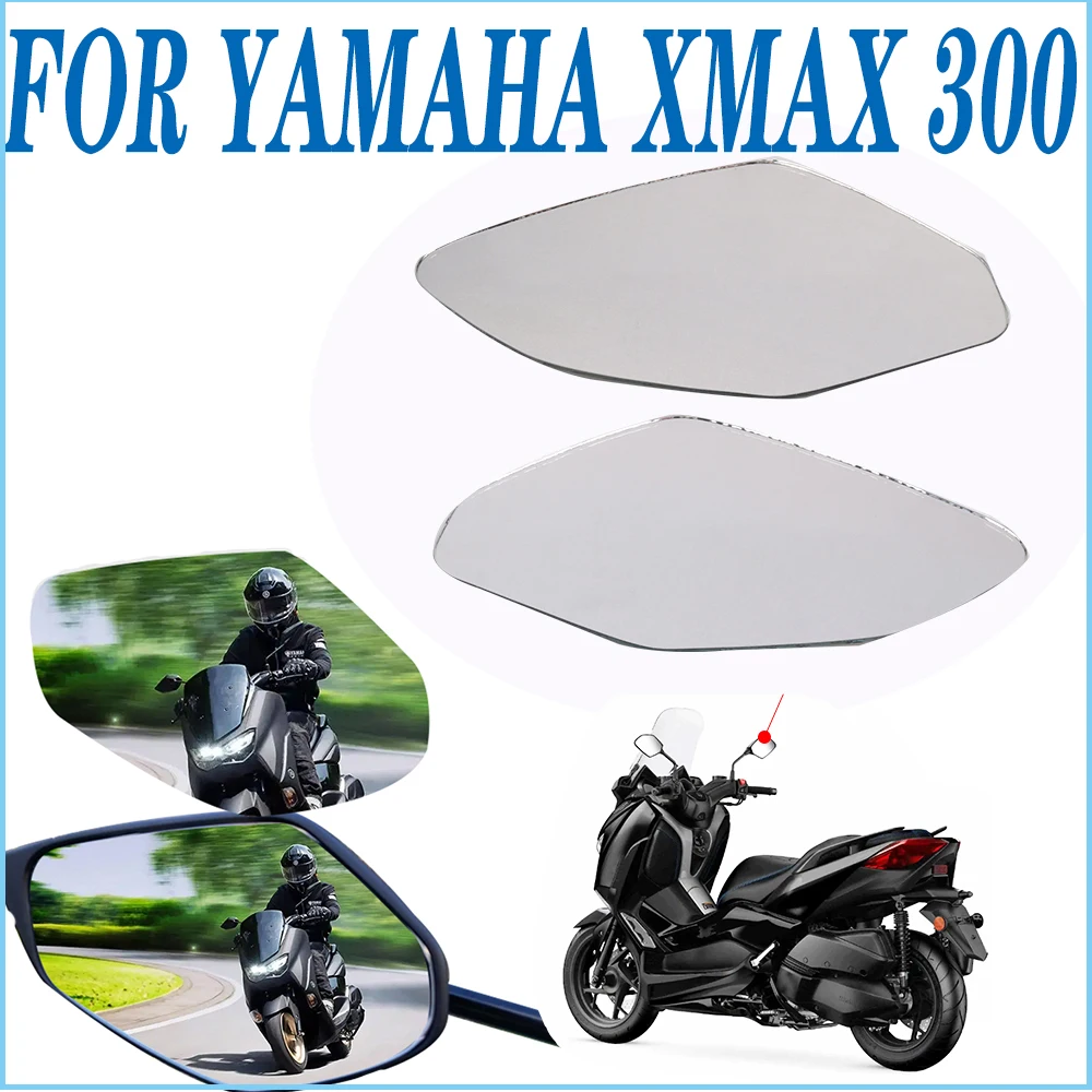 Motorcycle Accessories Rearview Mirror Convex Mirror Increase View Vision Side Mirror Lens For YAMAHA XMAX X-MAX 300 XMAX300