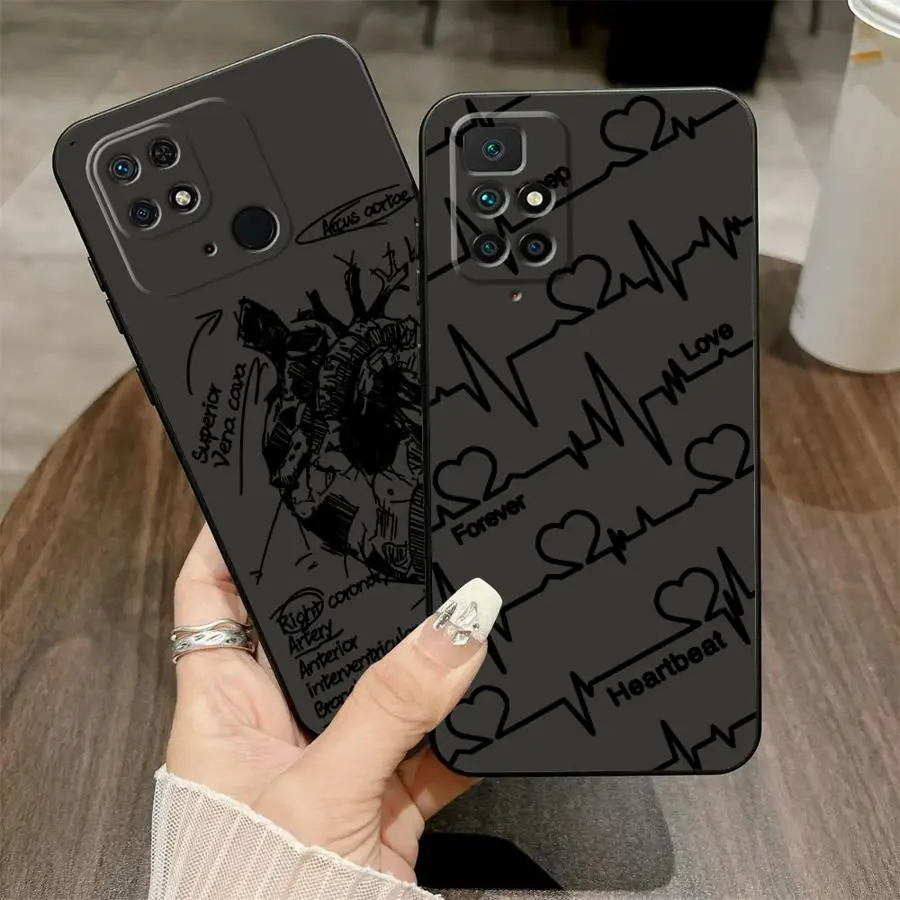حافظة لهاتف Xiaomi Redmi A4 9 A5 A3 A1 A2 Plus 14C K40 K80 Pro 13C 12C 10 Heart Art #1
