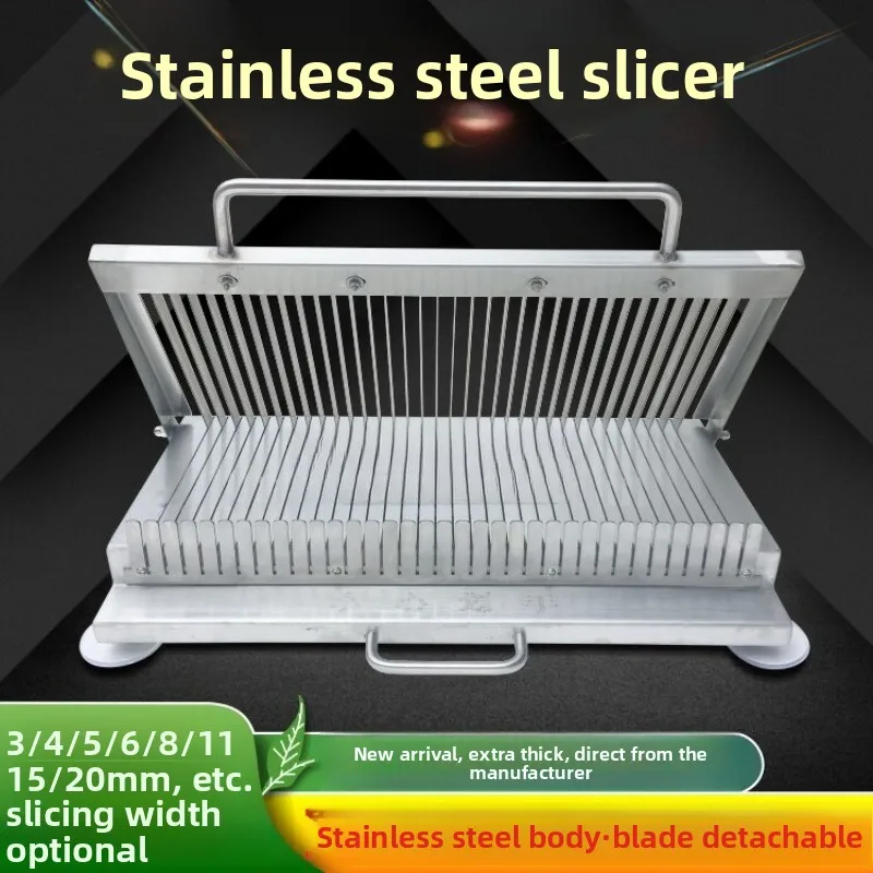 Small Stainless Steel Hand Press Slicer - Multi-functional for Liangpi & All Food Materials Kitchen Gadget
