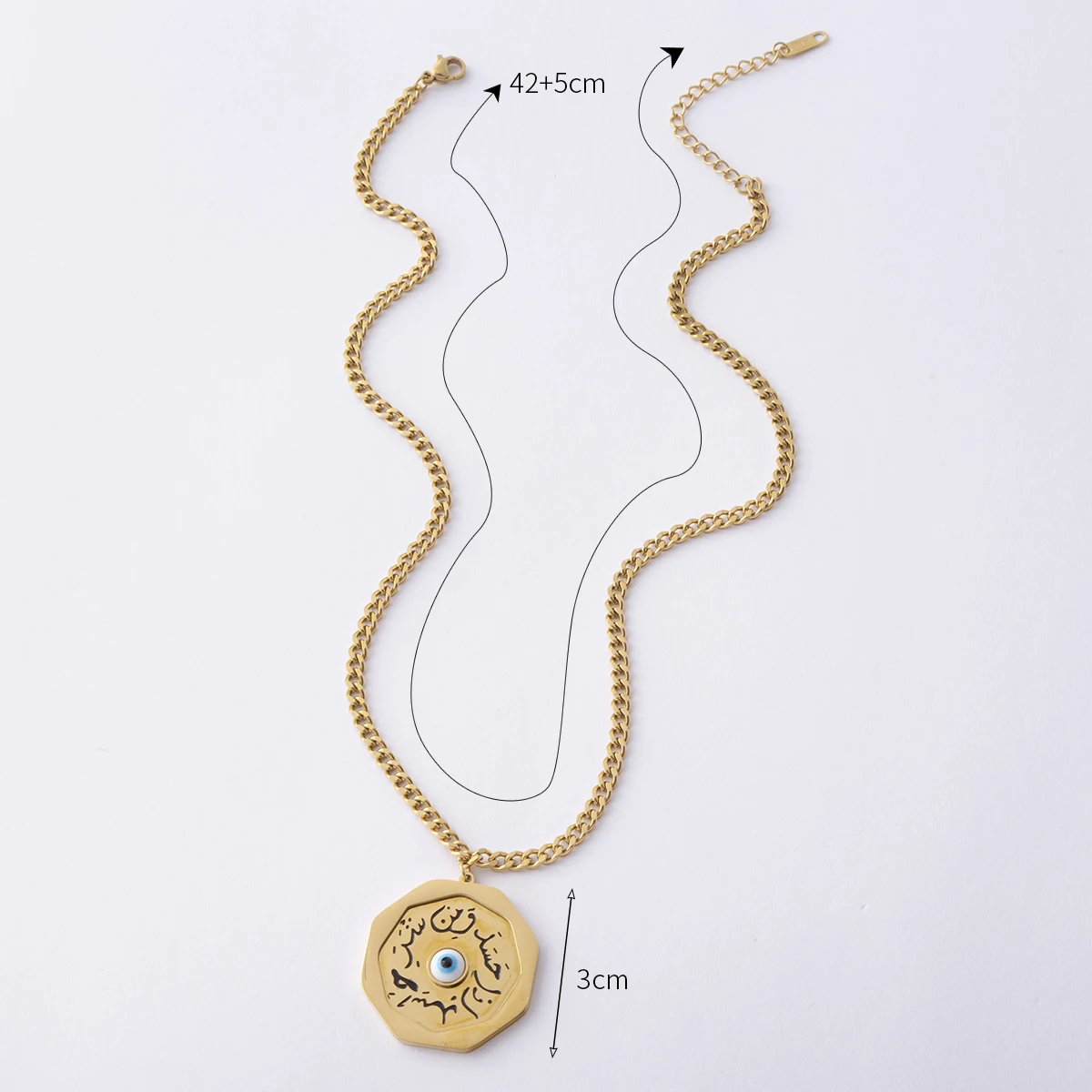 LUIZADA-Collier en acier inoxydable pour femme, bijoux porte-bonheur, accessoires de collier, cadeau exquis, nouveau, mai 2023