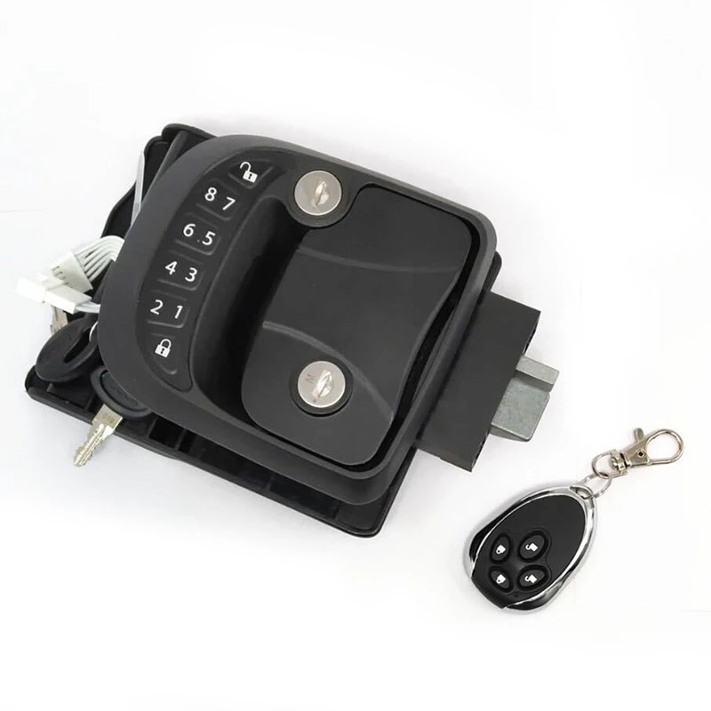 RV Keyless Entry Door Lock Caravan Remote Lock For Camper RV Caravan Trailer Boat Motorhome Door Handle Latch