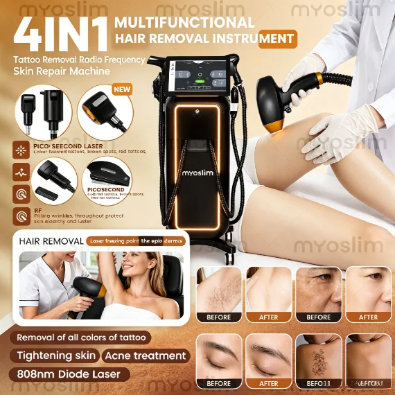 

Soprano 4 in 1 Diode Hair Removal Device Picosecond Tattoo Removal 4-Wavelength 755/808/940/1064nm 5000W