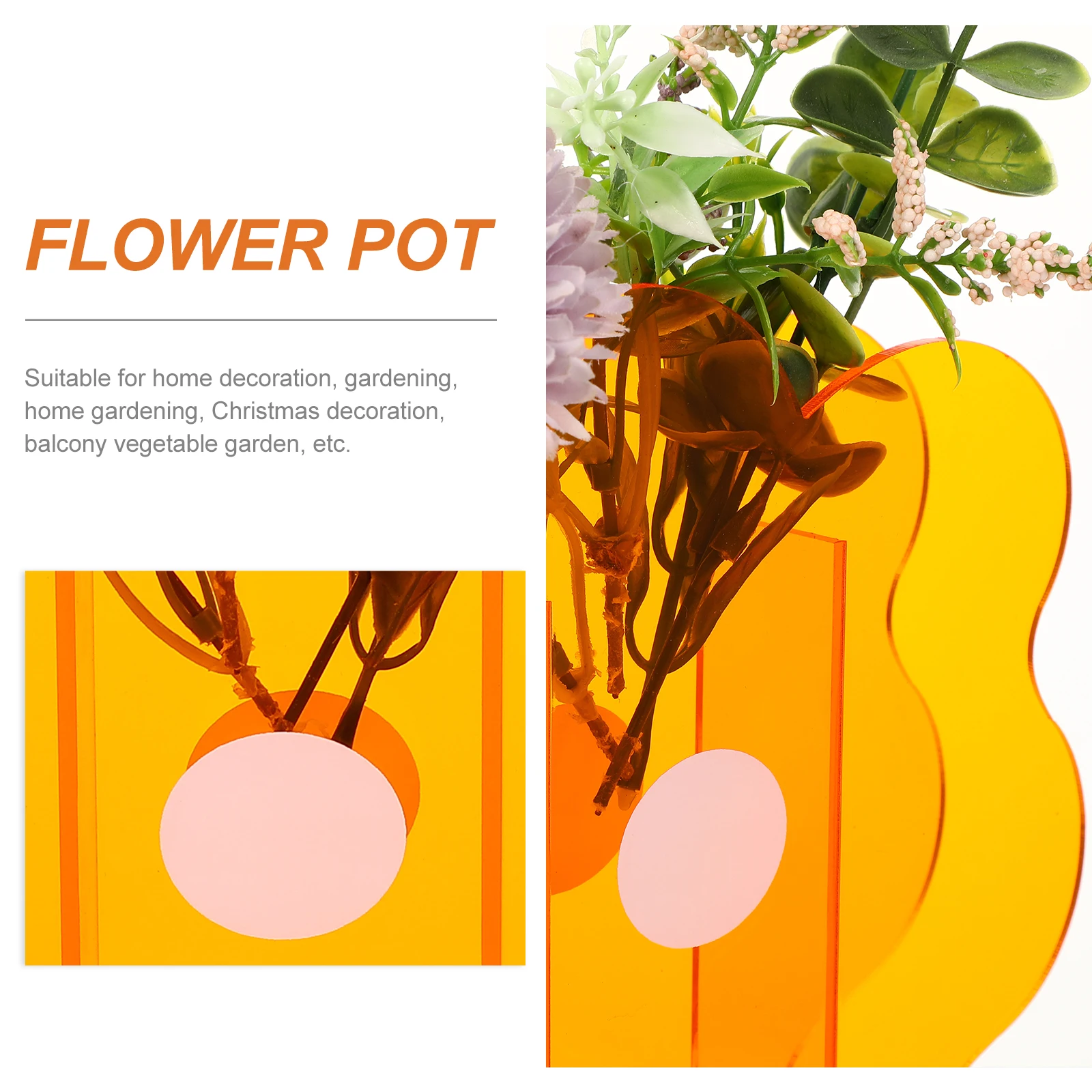 

Makeup Brush Acrylic Flower Arrangement Vase Floral Containers Flowers Decorative