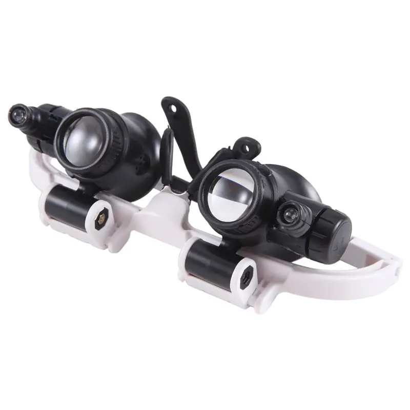 9892H-1 Spectacle Magnifier Multifunctional Headband Magnifying Glasses With Light With 8X 15X 23X Lens