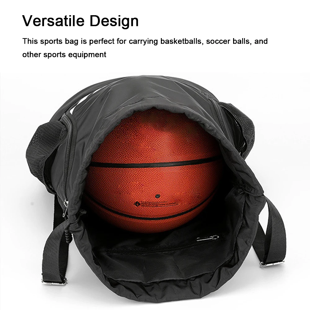 Outdoor Sports Balls Backpack Drawstring Bag Oxford Cloth Basketball Football Organizing Bag Large Capacity Soccer Ball