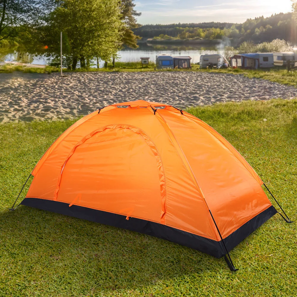 

Portable Camping Tent Windproof Single Person Fishing Tent Waterproof Oxford Cloth Tent for Camping Fishing Climbing