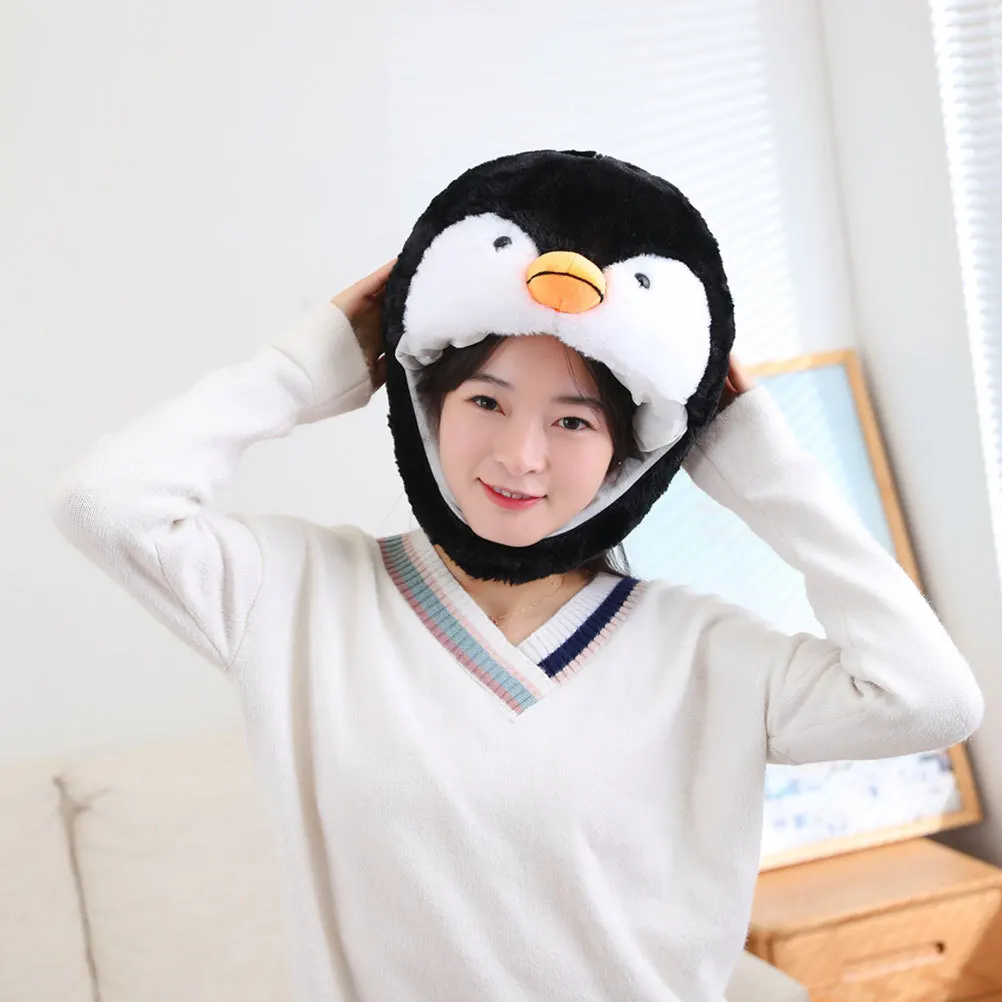 

Penguin Headgear Soft Comfortable Cartoon Shape Hat Party Costume Cosplay Carnival Photo Prop Penguin Shape Headwear