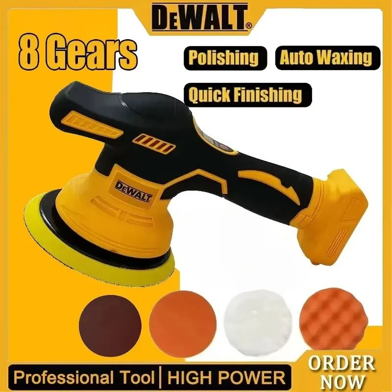 

DeWalt Cordless Polisher with 8Gears Digital Display,Electric Polisher with Long-Lasting Battery,Car Polishing and Waxing Tools