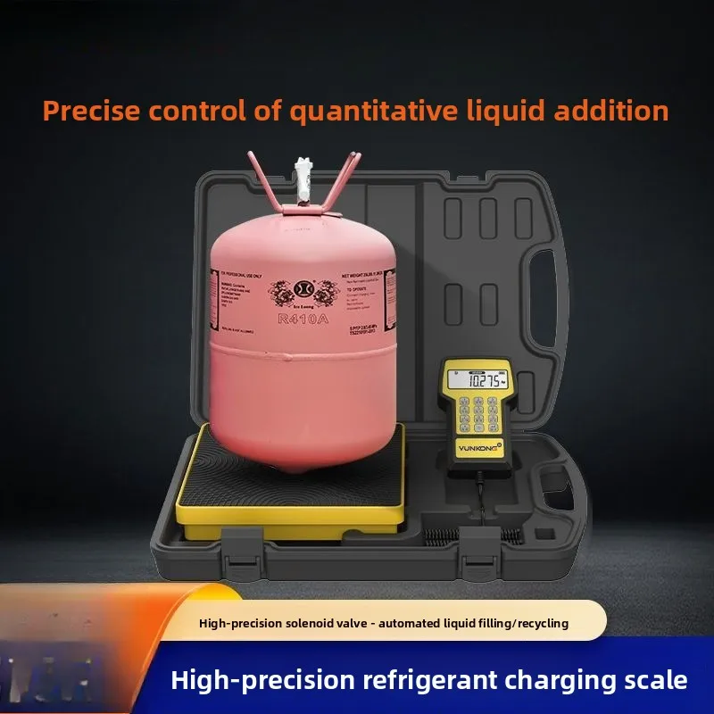 Refrigerant Charging Electronic Scale High‑Precision Portable Tool for Air‑Conditioning Cold Storage Freon Adding