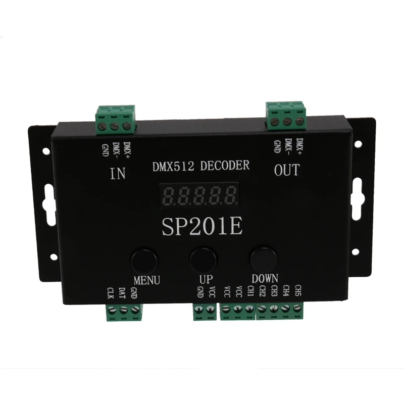 SP201E DMX512 WS2812B WS2811 DMX to SPI Controller Decoder,Support Multiple ICs