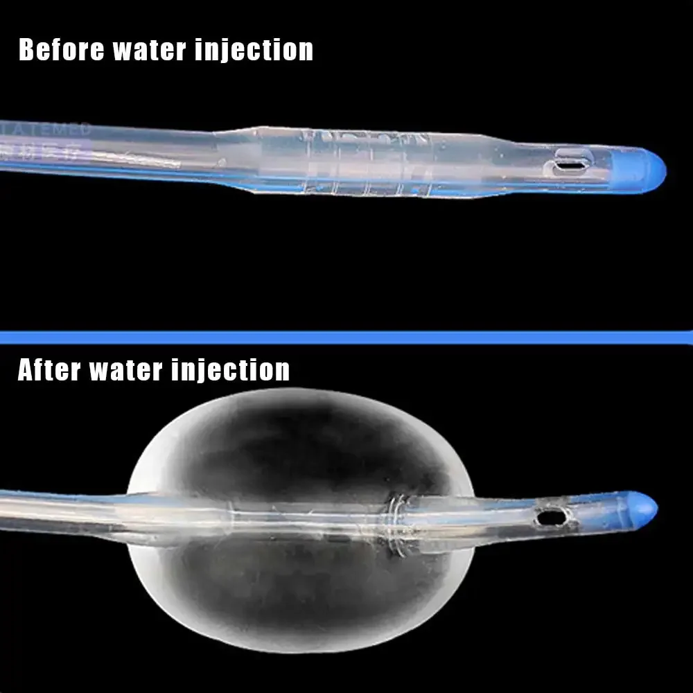 1 шт., медицинский одноразовый силиконовый мочевой катетер, 2-сторонний силиконовый катетер с воздушным шаром Foley для мужчин и женщин 12/14/16/18/20/22Fr