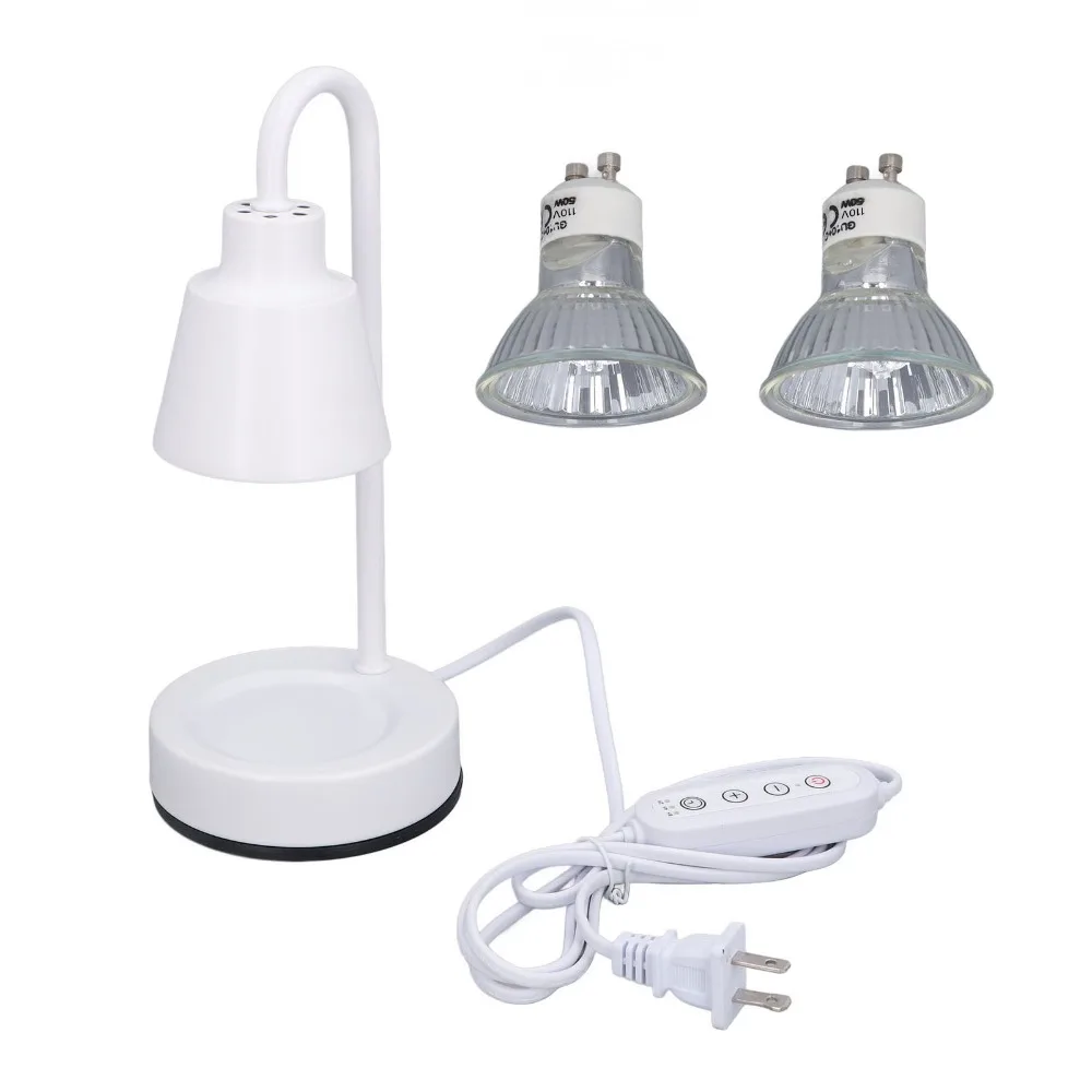

Romantic 50W Candle Warmer Lamp with Timer Dimmable Wax Melter US Plug 110V White Candle Warmer Light Living Room