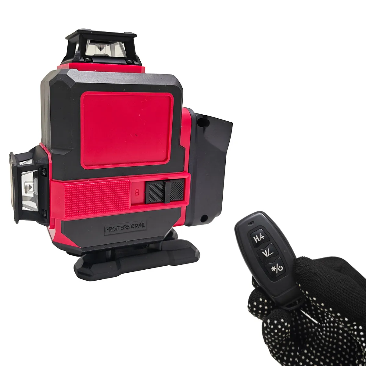For Milwaukee 18V Battery 16 Lines Laser Level Remote Control 4D Horizontal & Vertical Green Beams Meter Self-Leveling Tool