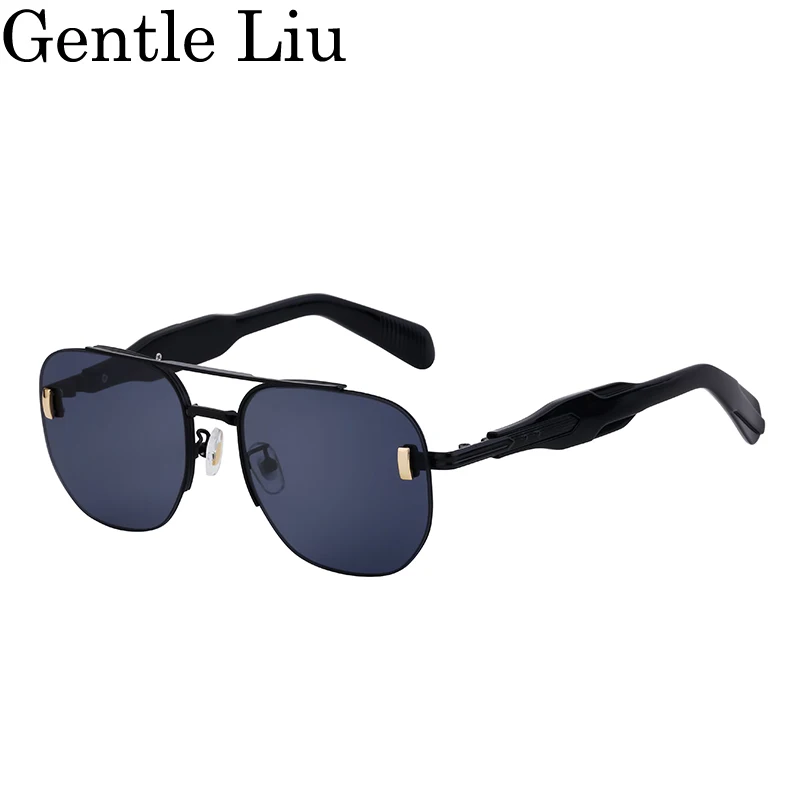 

Oversized Square Punk Sunglasses Men Big 2024 Luxury Brand Vintage Metal Frame Sun Glasses For Male Driving Shades Eyewear