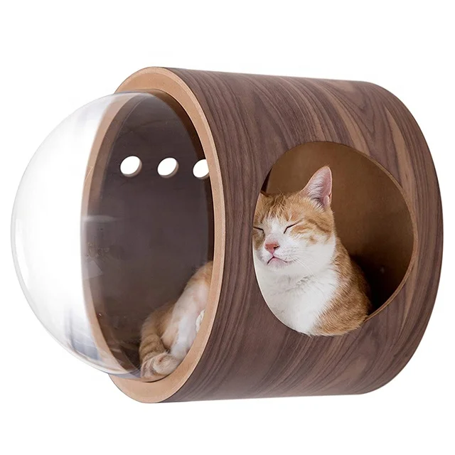 

China Supplier New Design Wooden Acrylic Cat House Furniture Protector for Pet and Dog