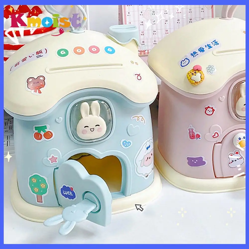 Piggy Bank Rabbit Mushroom House Children's Piggy Bank Can Be Stored In Large Capacity Storage Boxes Cute Creative Gift for Kids