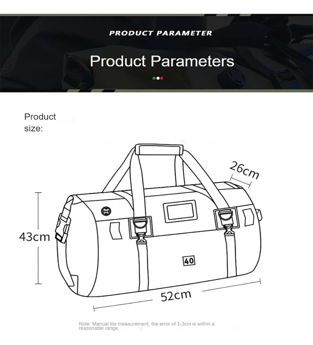 Motorcycle Bag Waterproof MTB Bike Trunk Bag Rear Travel Luggage Carrier Portable Saddle Seat Cycling Acessoriy 66L/120L/