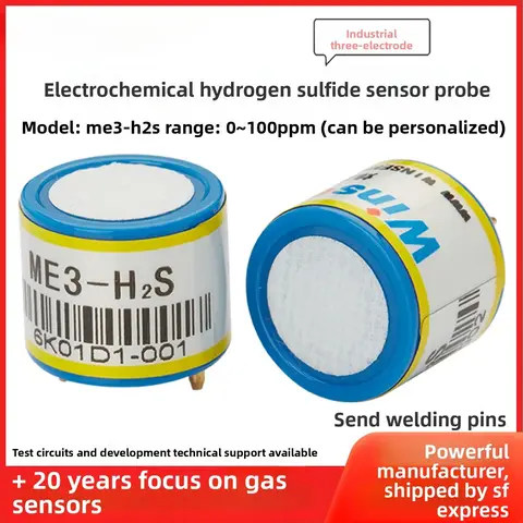 ME3-H2S Electrochemical Toxic Gas Sensor Hydrogen Sulfide Sensor Concentration Detection Alarm Probe
