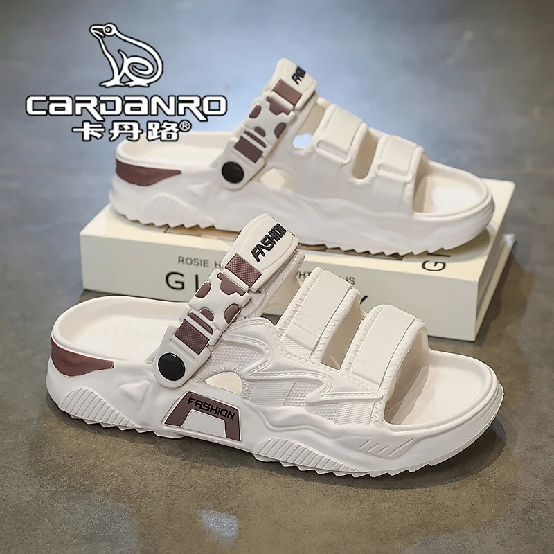 cardanro-メンズサンダル夏のアウトドアウェア滑り止め耐摩耗性スポーツスリッパビーチシューズ快適なカジュアル-eva-素材